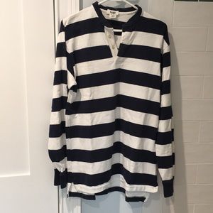 NWOT GAP Rugby Navy and White (L)